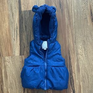 Gymboree Toddler Girls’ Puffer Vest With Ears Size 2T
